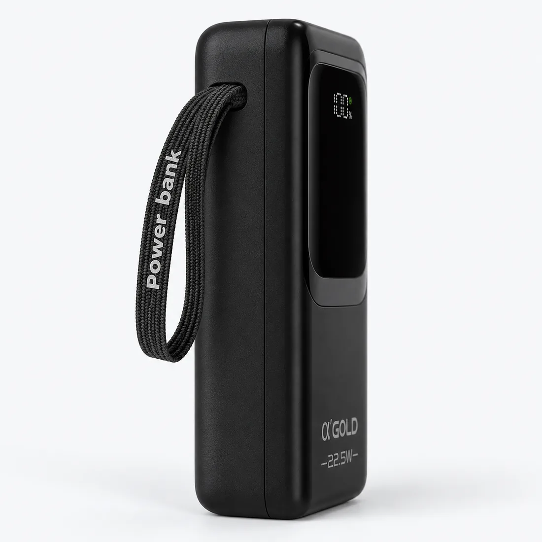 Powerbank carregador portátil 50.000mAh turbo 22.5W a'Gold BTE-61 — verso lateral