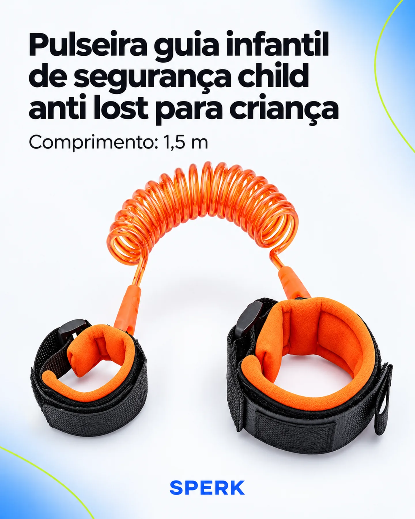 Pulseira guia infantil de segurança child anti lost para criança — painel 1