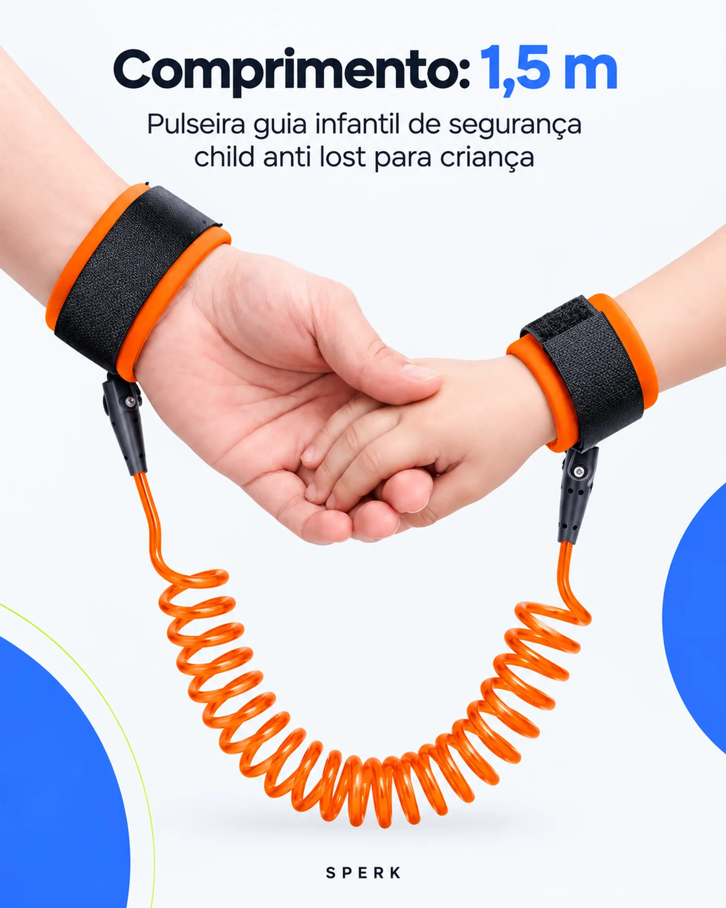 Pulseira guia infantil de segurança child anti lost para criança — painel 2