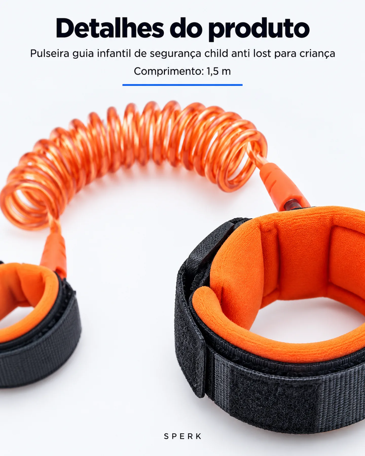 Pulseira guia infantil de segurança child anti lost para criança — painel 5
