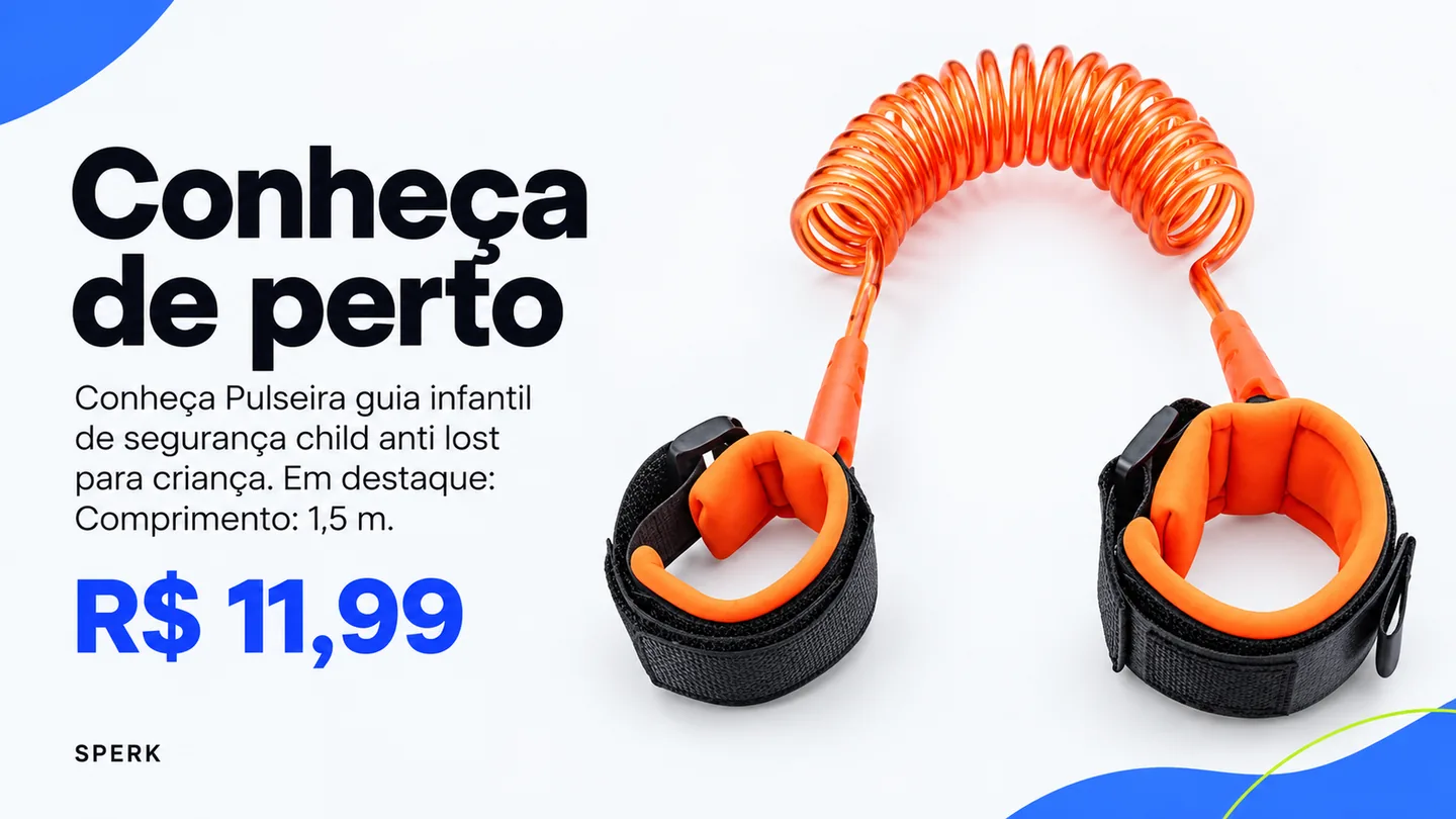 Pulseira guia infantil de segurança child anti lost para criança — heroi descricao