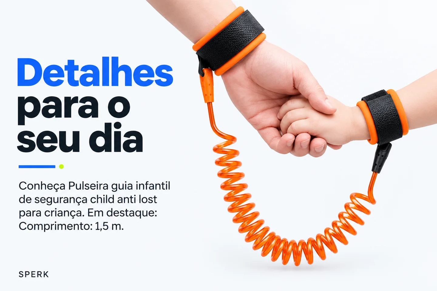 Pulseira guia infantil de segurança child anti lost para criança — diferencial uso