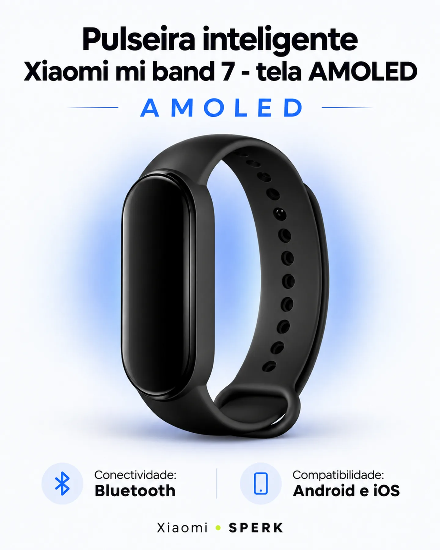 Pulseira inteligente Xiaomi mi band 7 - tela AMOLED — painel 1