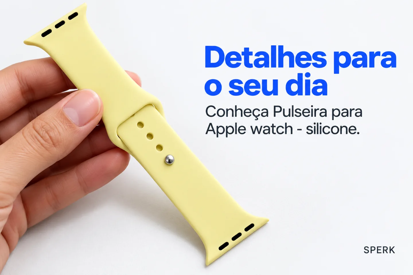 Pulseira para Apple watch - silicone — diferencial uso