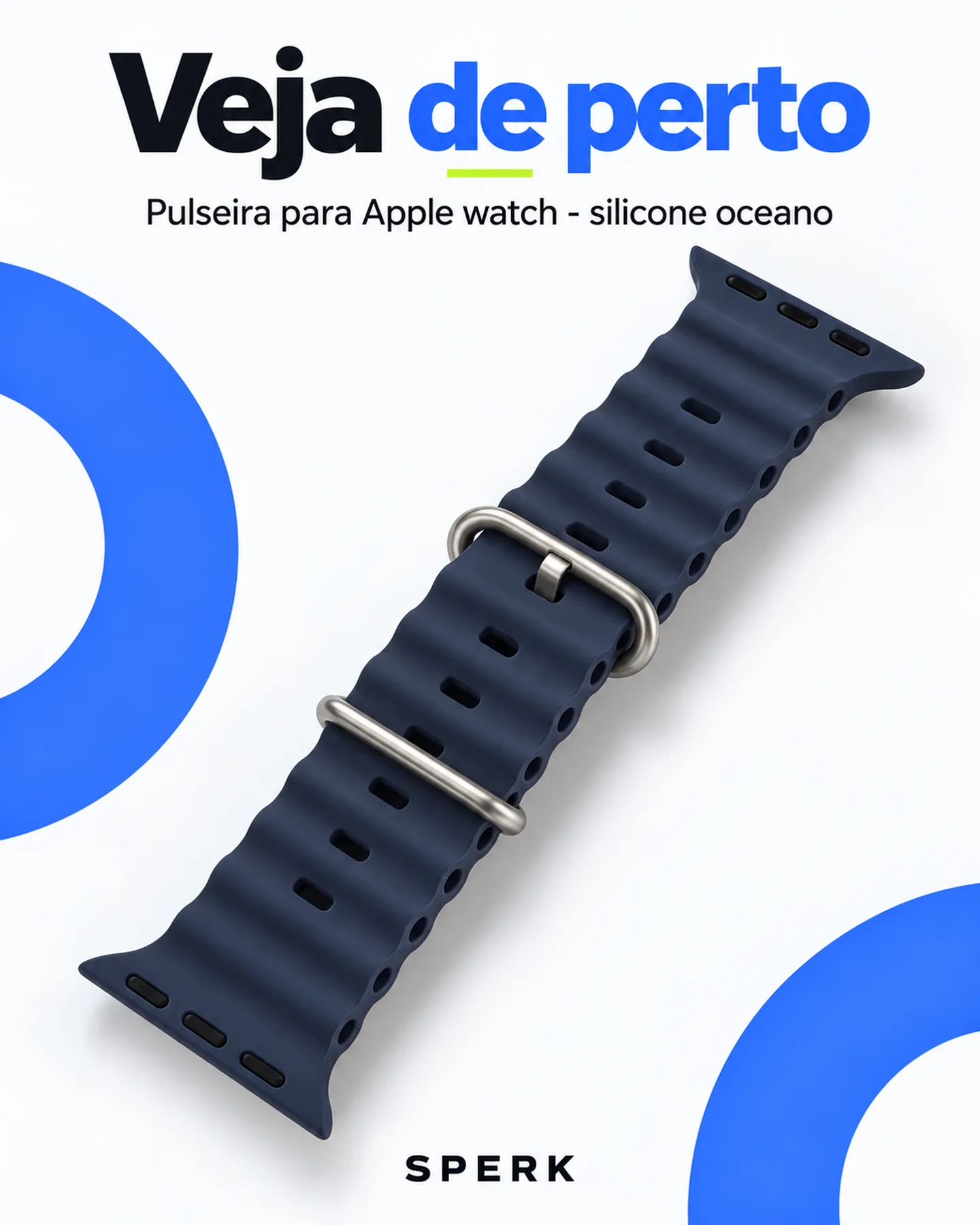 Pulseira para Apple watch - silicone oceano — painel 3