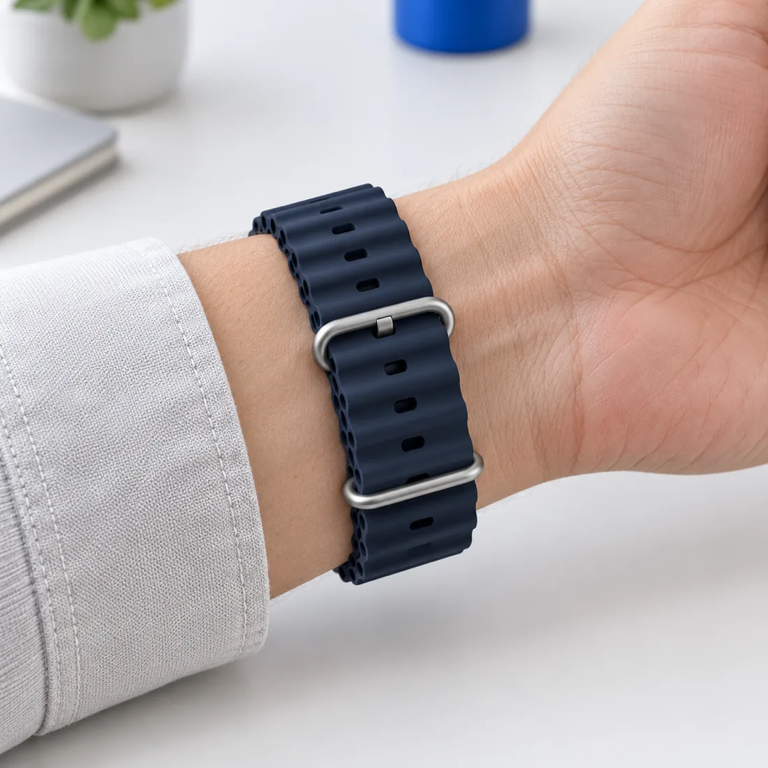 Pulseira para Apple watch - silicone oceano — uso