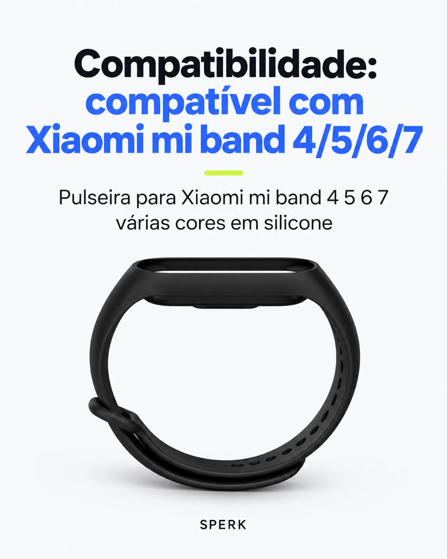 Pulseira para Xiaomi mi band 4 5 6 7 várias cores em silicone — painel 3