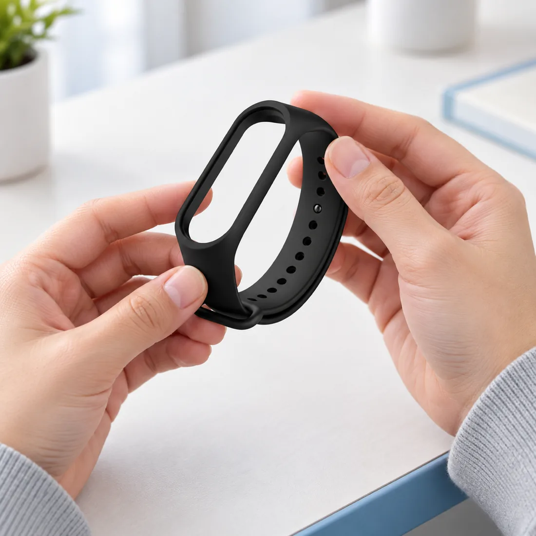 Pulseira para Xiaomi mi band 4 5 6 7 várias cores em silicone — uso