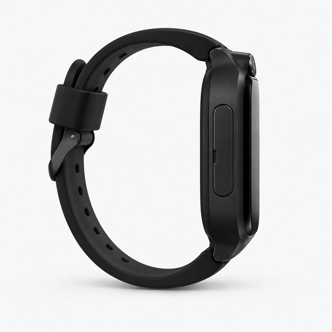Relógio smartwatch infantil com rastreador GPS chip e câmera — verso lateral
