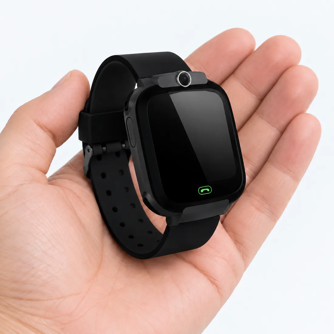 Relógio smartwatch infantil com rastreador GPS chip e câmera — escala
