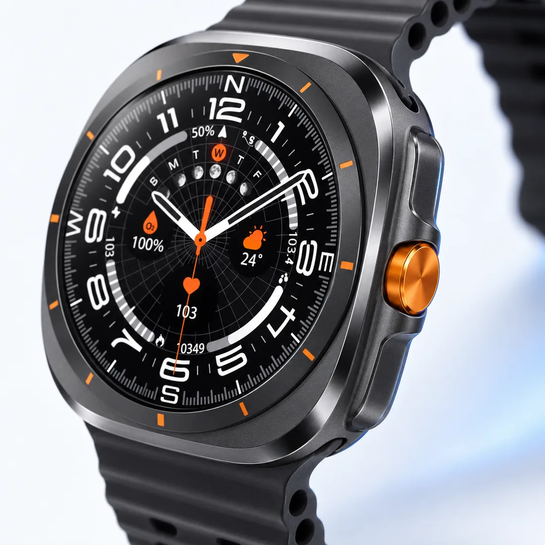 Relógio smartwatch ultra 47mm Microwear whatsapp — verso lateral