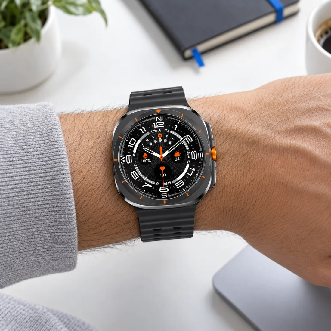 Relógio smartwatch ultra 47mm Microwear whatsapp — uso