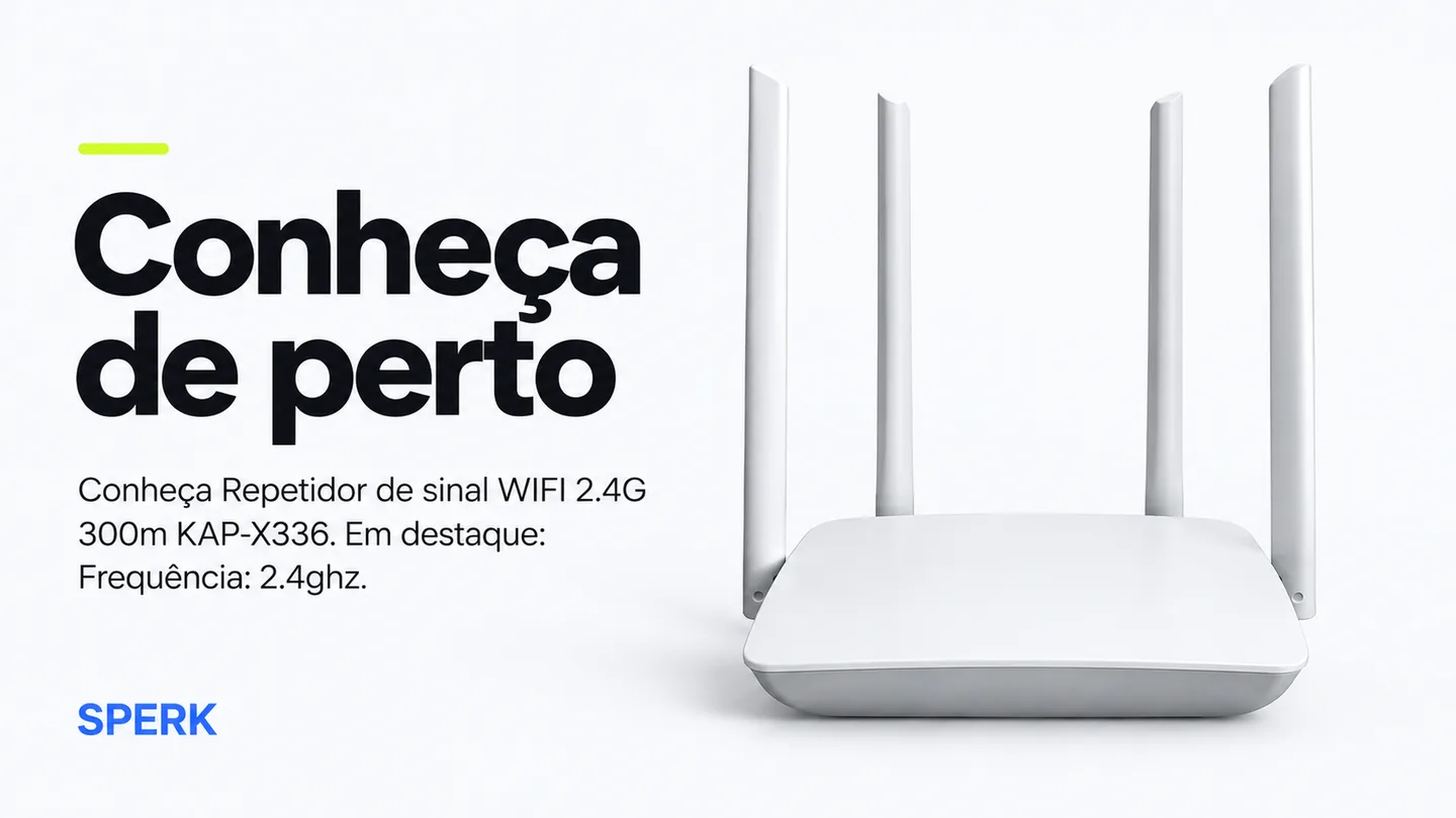 Repetidor de sinal WIFI 2.4G 300m KAP-X336 — heroi descricao