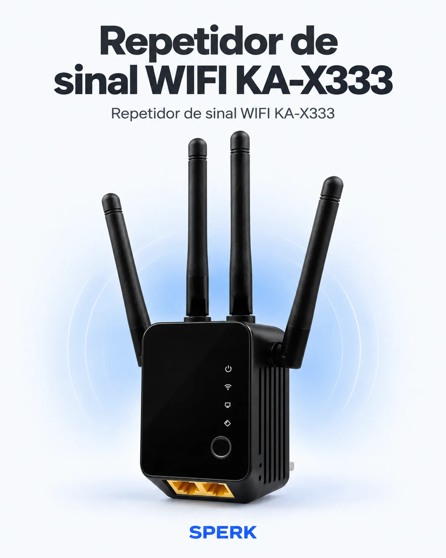 Repetidor de sinal WIFI KA-X333 — painel 1