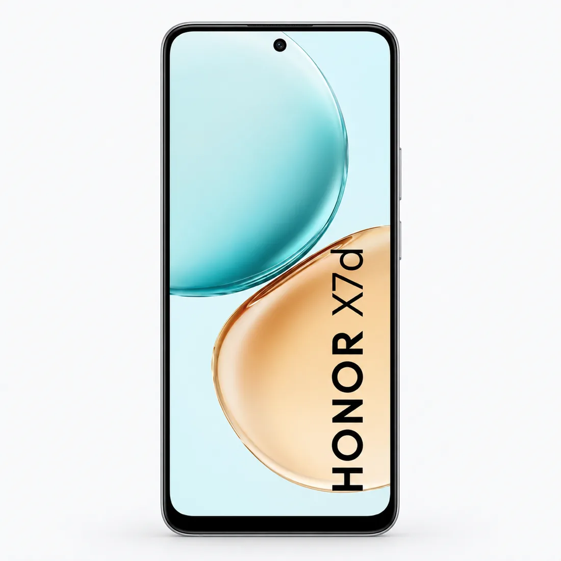 Smartphone Honor X7D 256GB 6GB RAM dual SIM lte tela 6.77" - prata — frente estudio