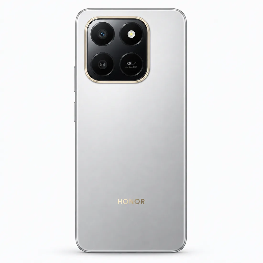 Smartphone Honor X7D 256GB 6GB RAM dual SIM lte tela 6.77" - prata — verso lateral