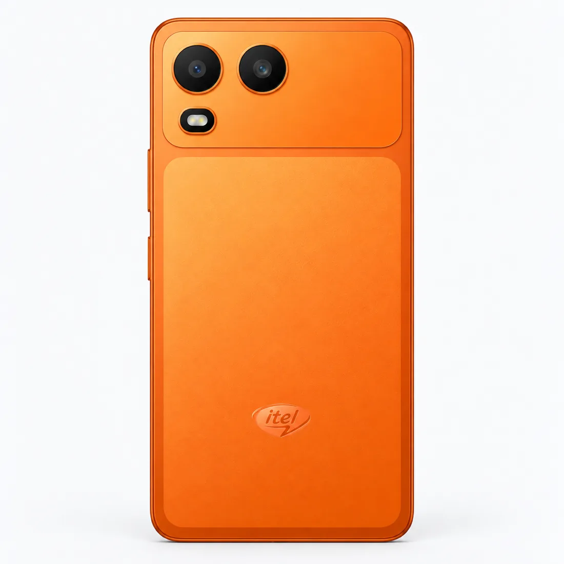 Celular itel A200 A675L 64GB 3GB RAM - laranja — verso lateral