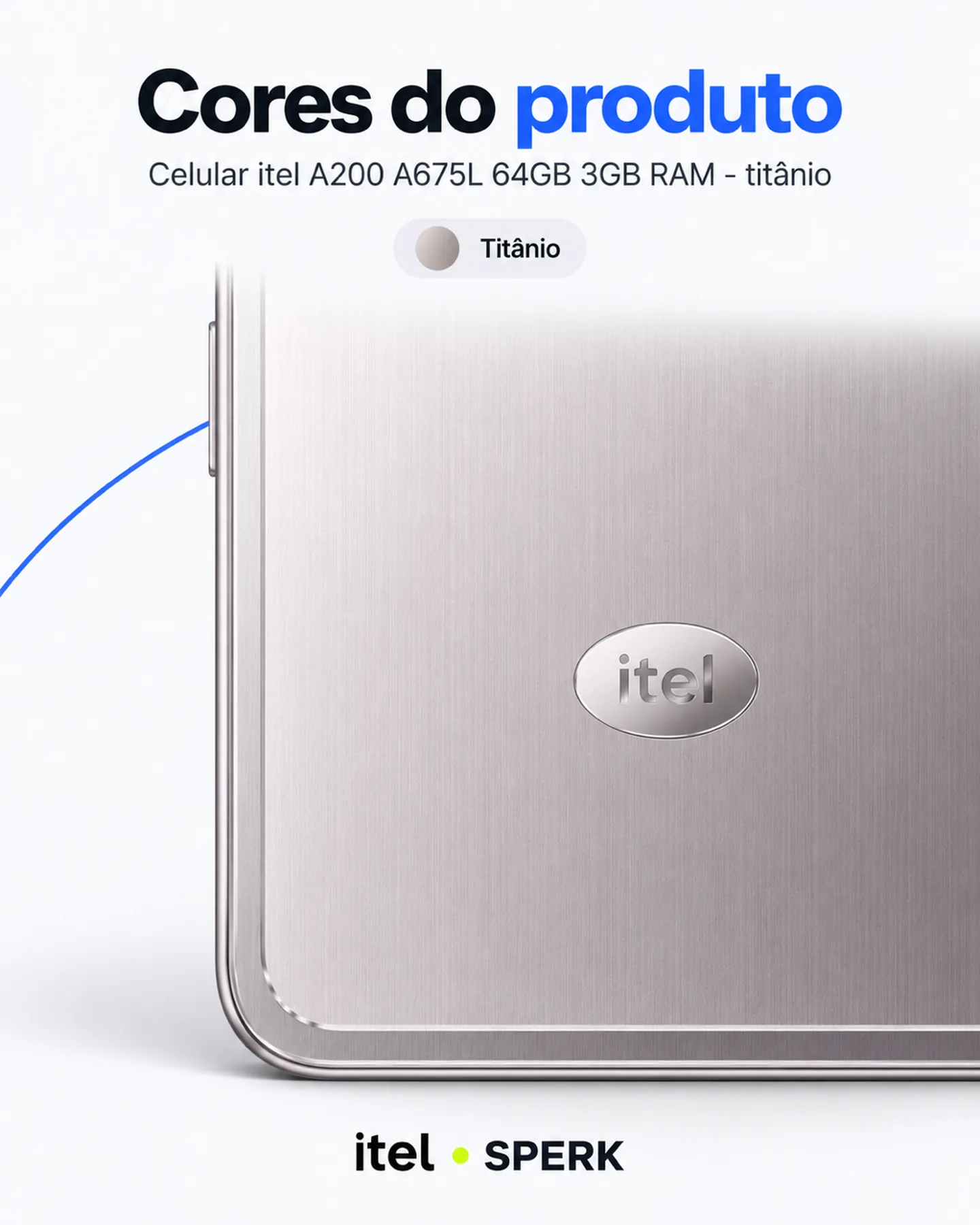 Celular itel A200 A675L 64GB 3GB RAM - titânio — painel 5