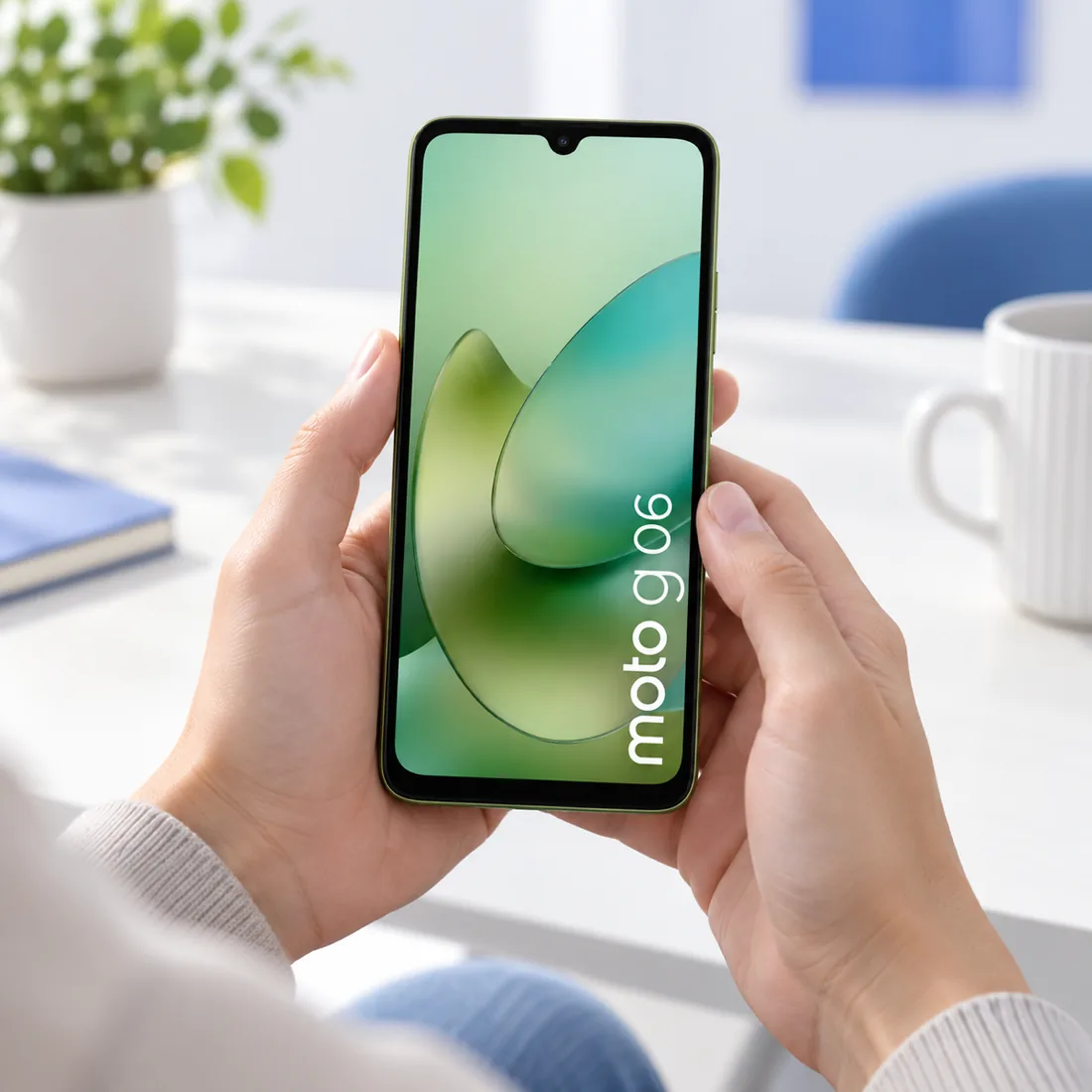 Celular Motorola moto G06 XT-2535-2 64GB 4GB RAM - verde — uso