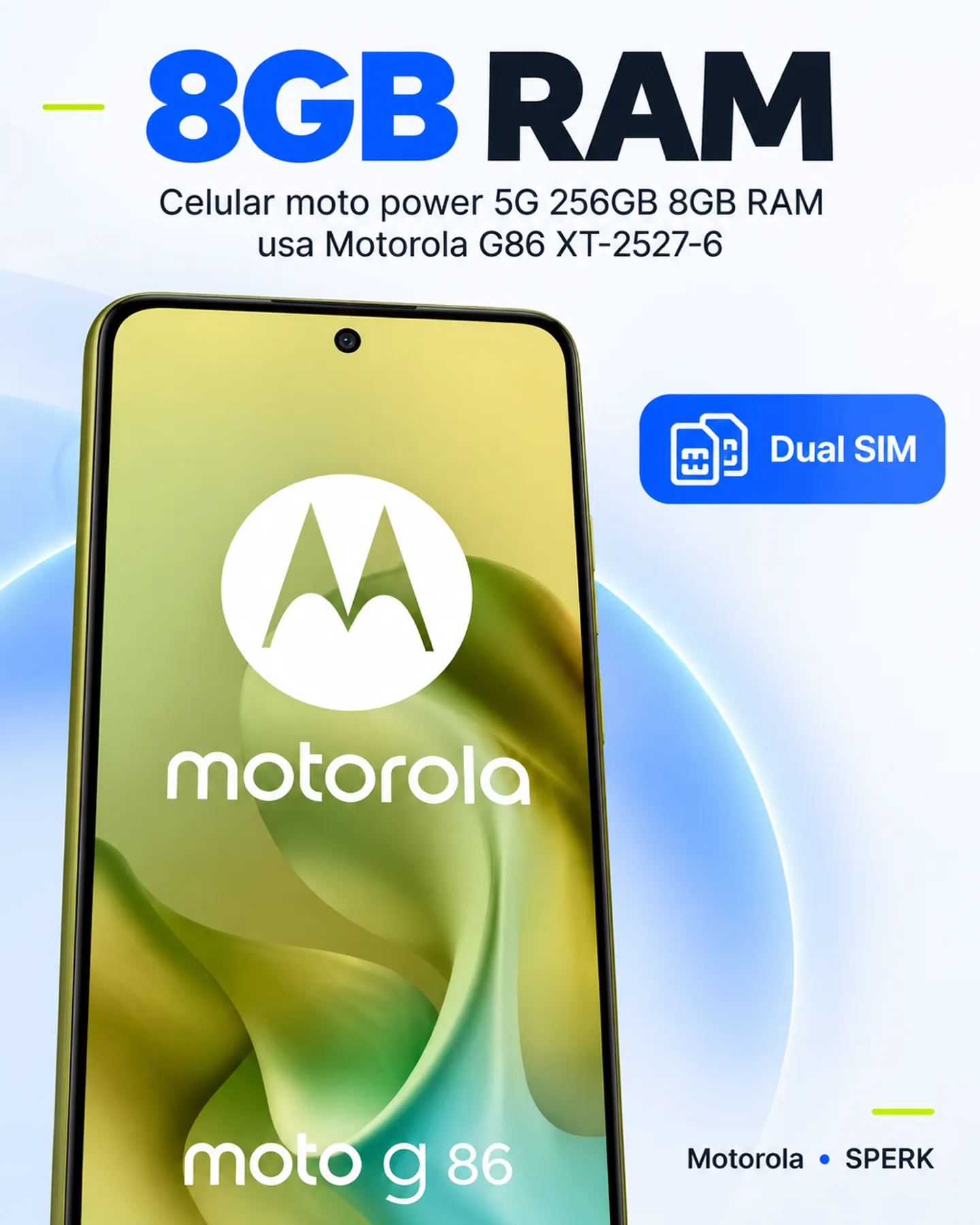 Celular moto power 5G 256GB 8GB RAM usa Motorola G86 XT-2527-6 — painel 3