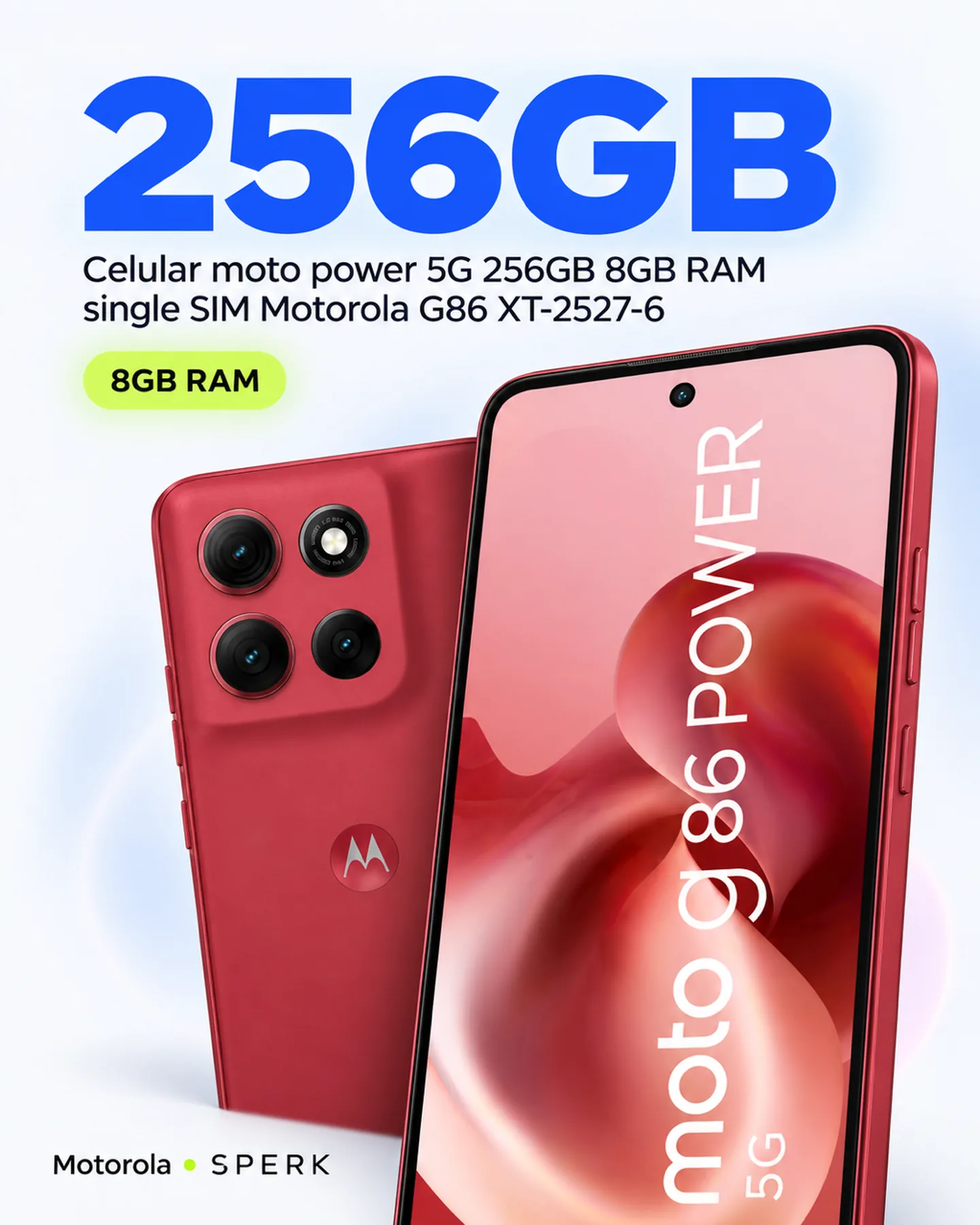 Celular moto power 5G 256GB 8GB RAM single SIM Motorola G86 XT-2527-6 — painel 2