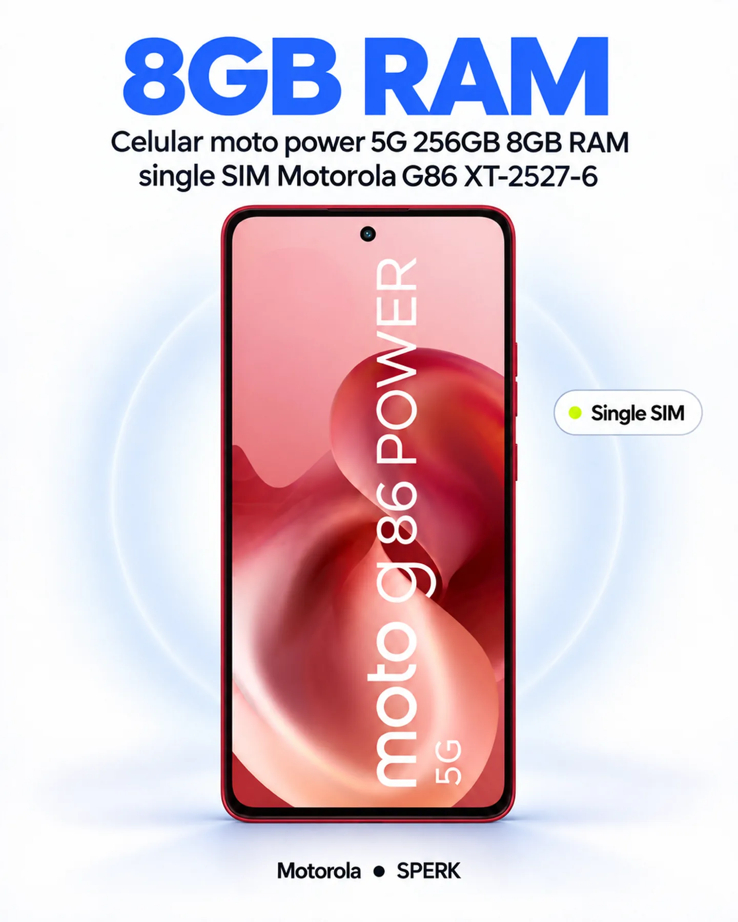 Celular moto power 5G 256GB 8GB RAM single SIM Motorola G86 XT-2527-6 — painel 3
