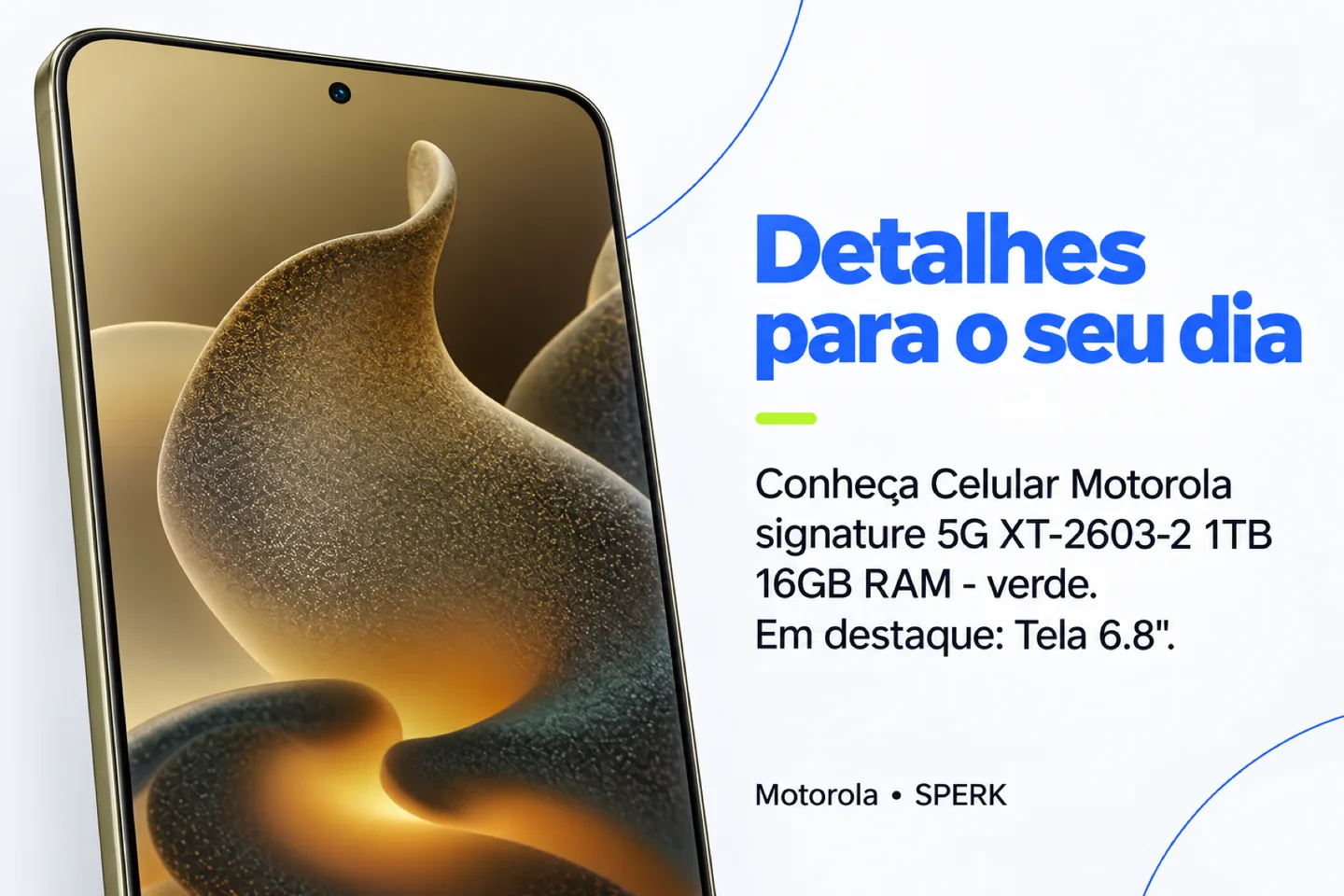 Celular Motorola signature 5G XT-2603-2 1TB 16GB RAM - verde — diferencial uso