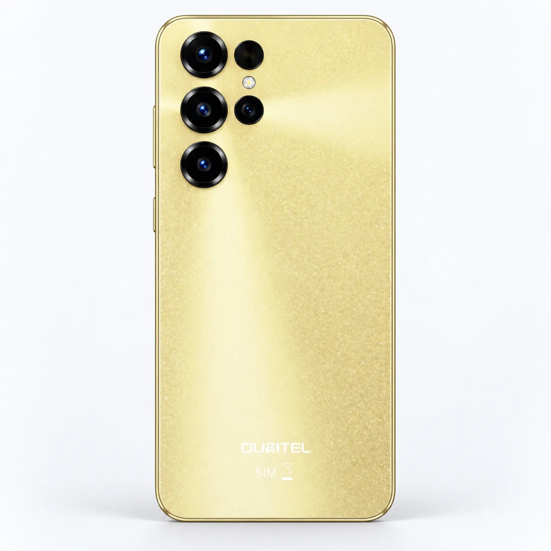 Smartphone Oukitel C68 256GB 8GB RAM dual SIM tela 6.72" - dourado — verso lateral