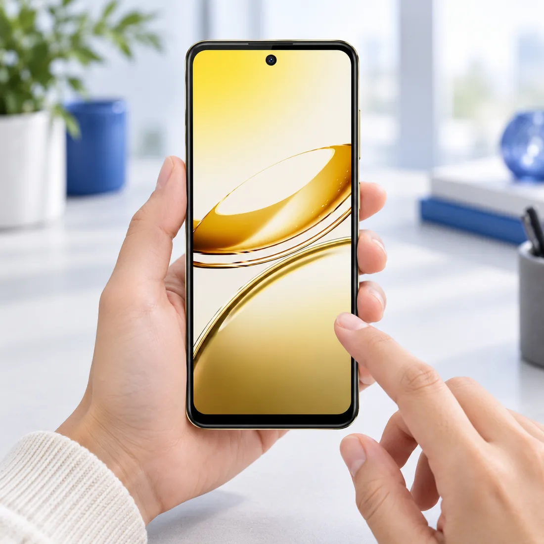 Smartphone Oukitel C68 256GB 8GB RAM dual SIM tela 6.72" - dourado — uso