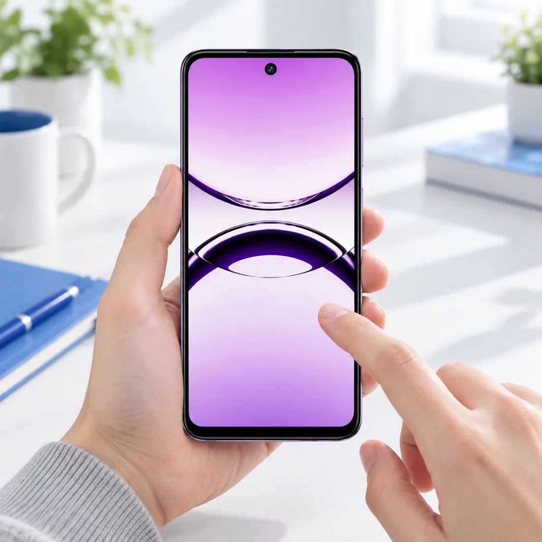 Smartphone Oukitel C68 256GB 8GB RAM dual SIM tela 6.72" - roxo — uso