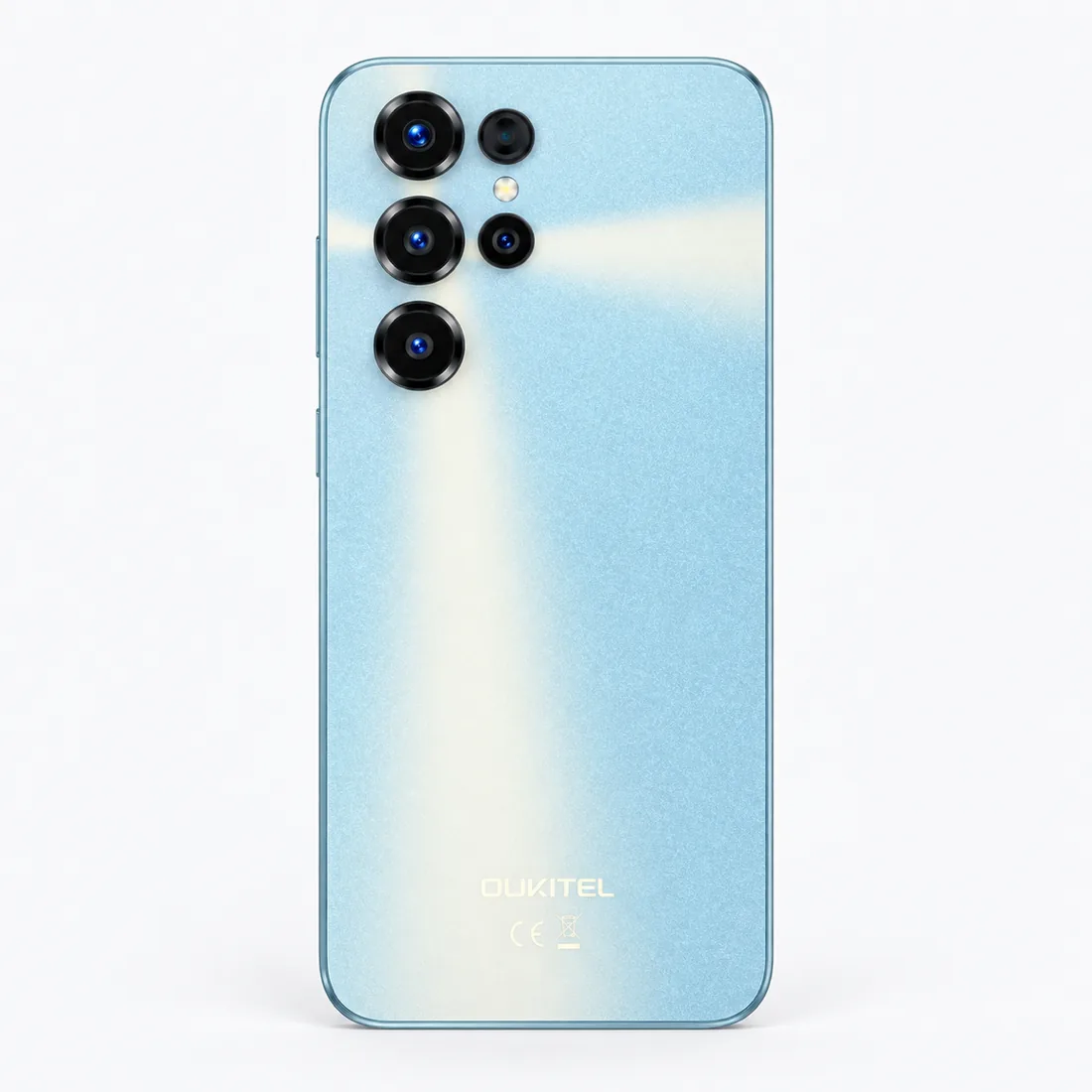 Smartphone Oukitel C68 512GB 8GB RAM dual SIM tela 6.72" - azul — verso lateral