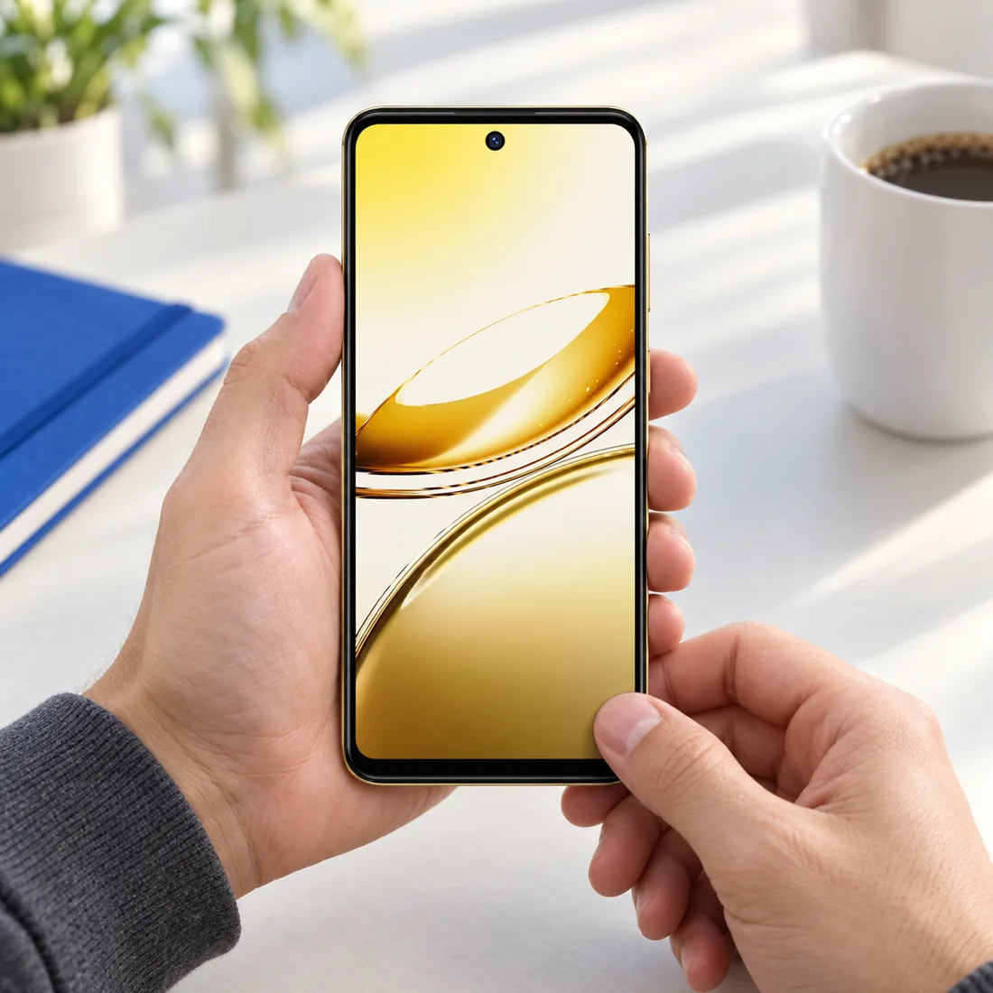 Smartphone Oukitel C68 512GB 8GB RAM dual SIM tela 6.72" - dourado — uso