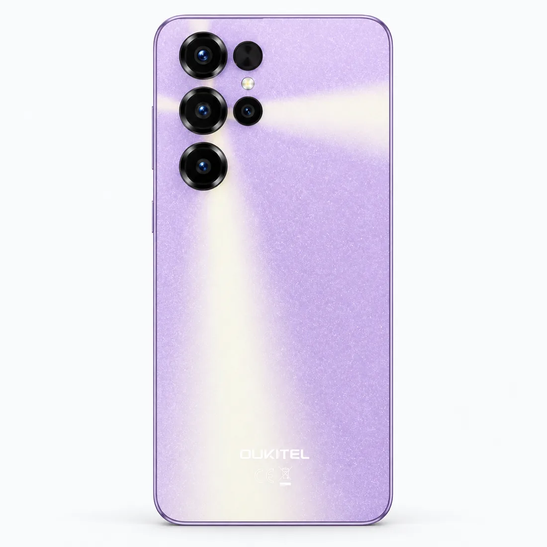 Smartphone Oukitel C68 512GB 8GB RAM dual SIM tela 6.72" - roxo — verso lateral