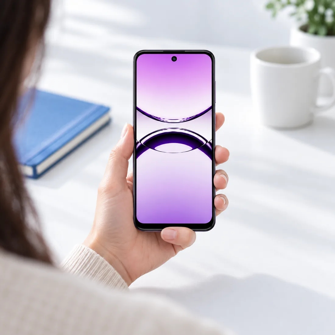 Smartphone Oukitel C68 512GB 8GB RAM dual SIM tela 6.72" - roxo — uso