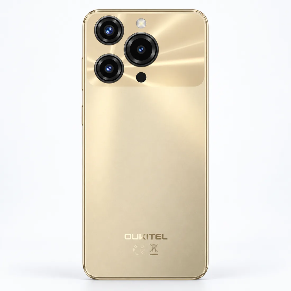 Smartphone Oukitel C69 512GB 8GB RAM dual SIM tela 6.72" - dourado — verso lateral