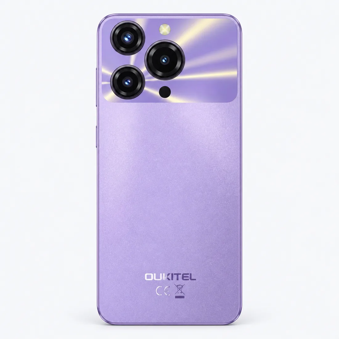 Smartphone Oukitel C69 512GB 8GB RAM dual SIM tela 6.72" - roxo — verso lateral