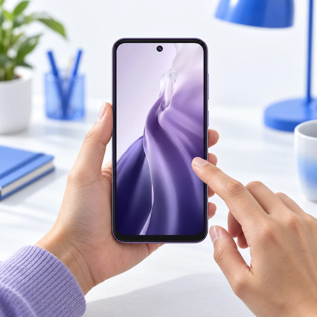 Smartphone Oukitel C69 512GB 8GB RAM dual SIM tela 6.72" - roxo — uso