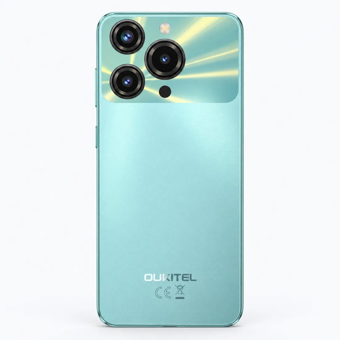 Smartphone Oukitel C69 512GB 8GB RAM dual SIM tela 6.72" - verde — verso lateral