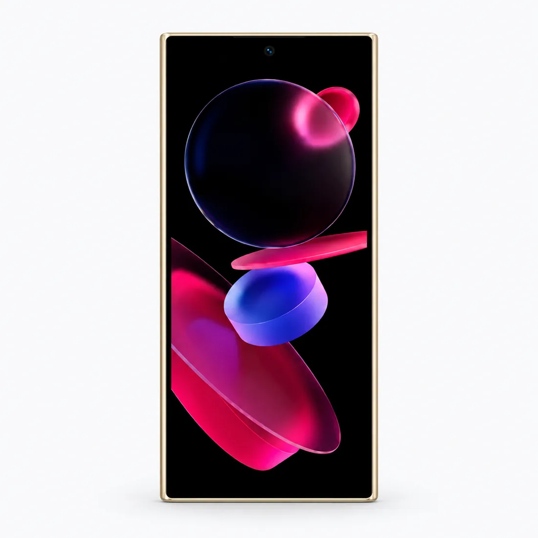 Smartphone Oukitel C72 128GB 4GB RAM dual SIM tela 6.88" - dourado — frente estudio