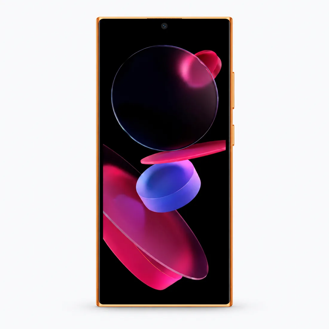 Smartphone Oukitel C72 128GB 4GB RAM dual SIM tela 6.88" - laranja — frente estudio