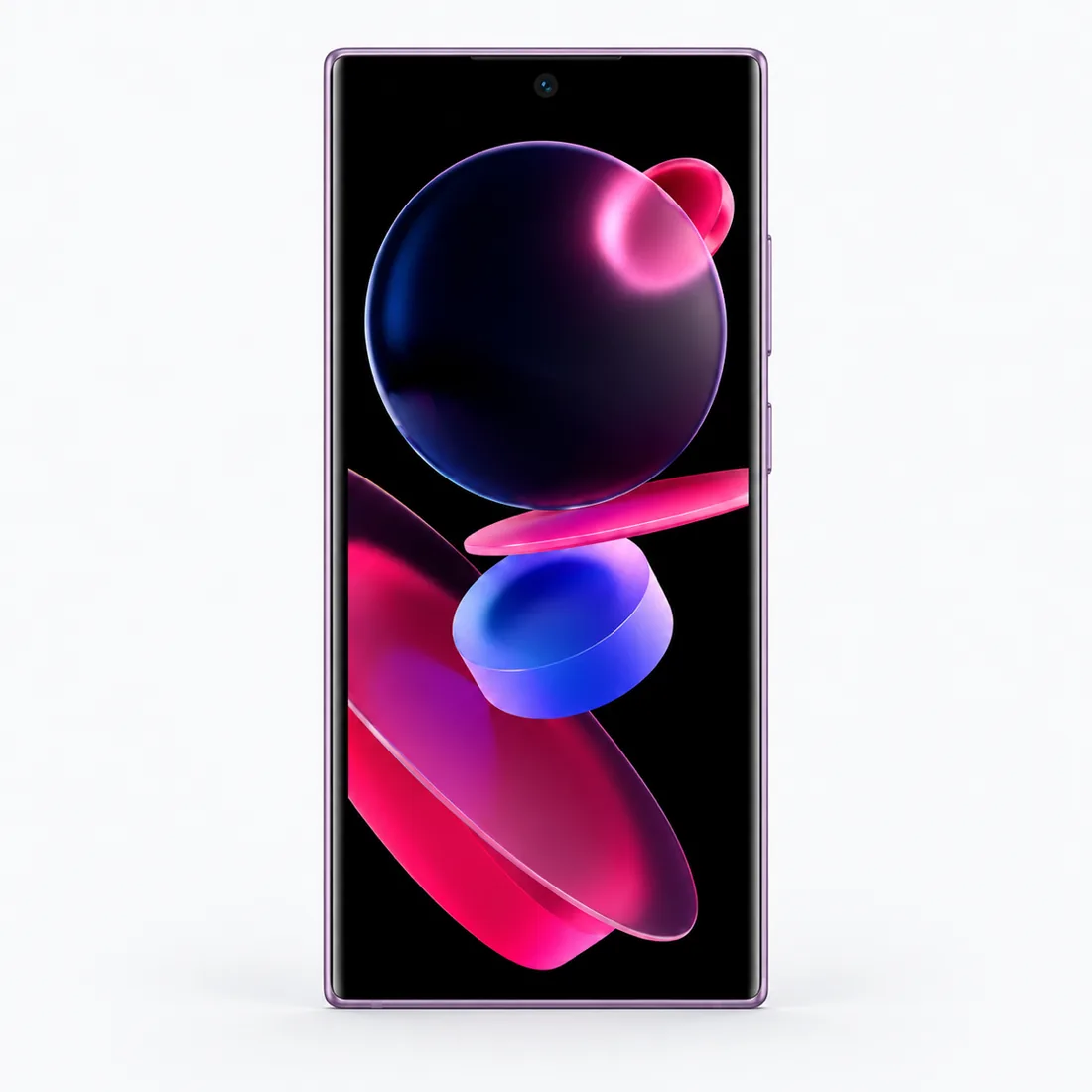 Smartphone Oukitel C72 128GB 4GB RAM dual SIM tela 6.88" - roxo — frente estudio