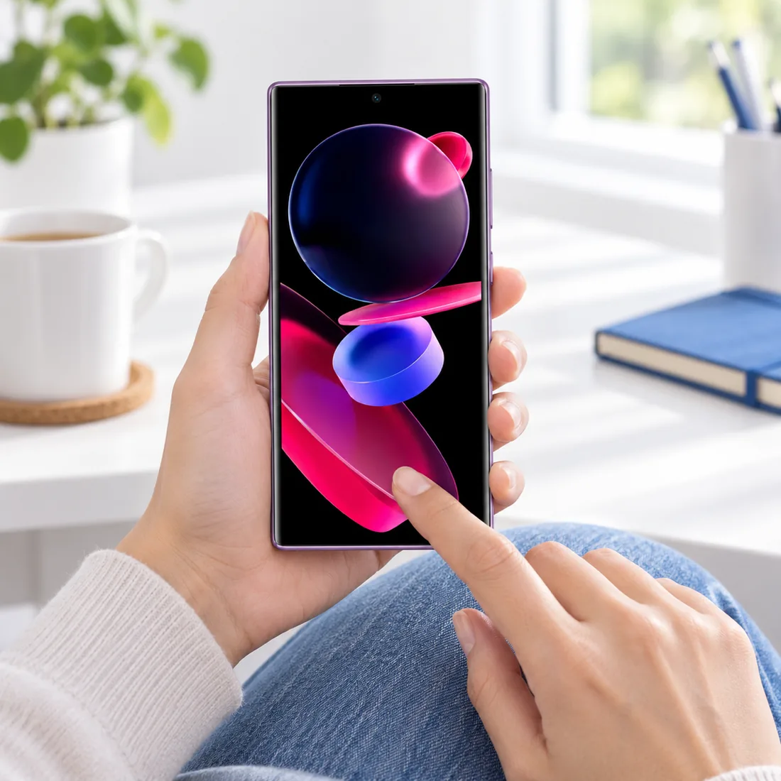 Smartphone Oukitel C72 128GB 4GB RAM dual SIM tela 6.88" - roxo — uso