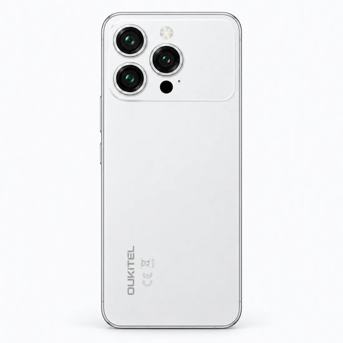 Smartphone Oukitel P1 pro 256GB 4GB RAM dual SIM tela 6.7" - prata — verso lateral