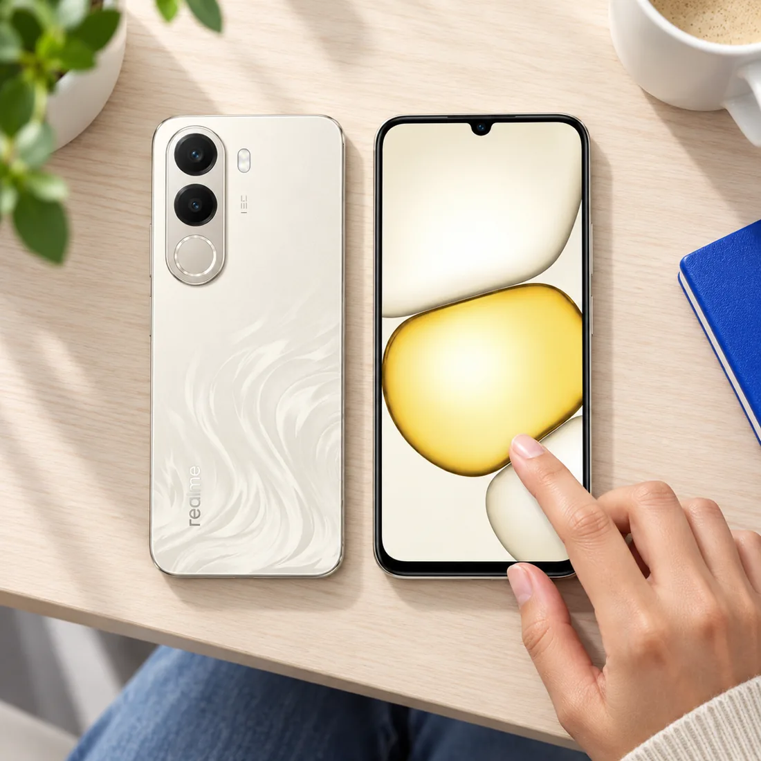 Celular Realme C100X RMX5366 256GB 8GB RAM NFC - dourado — uso