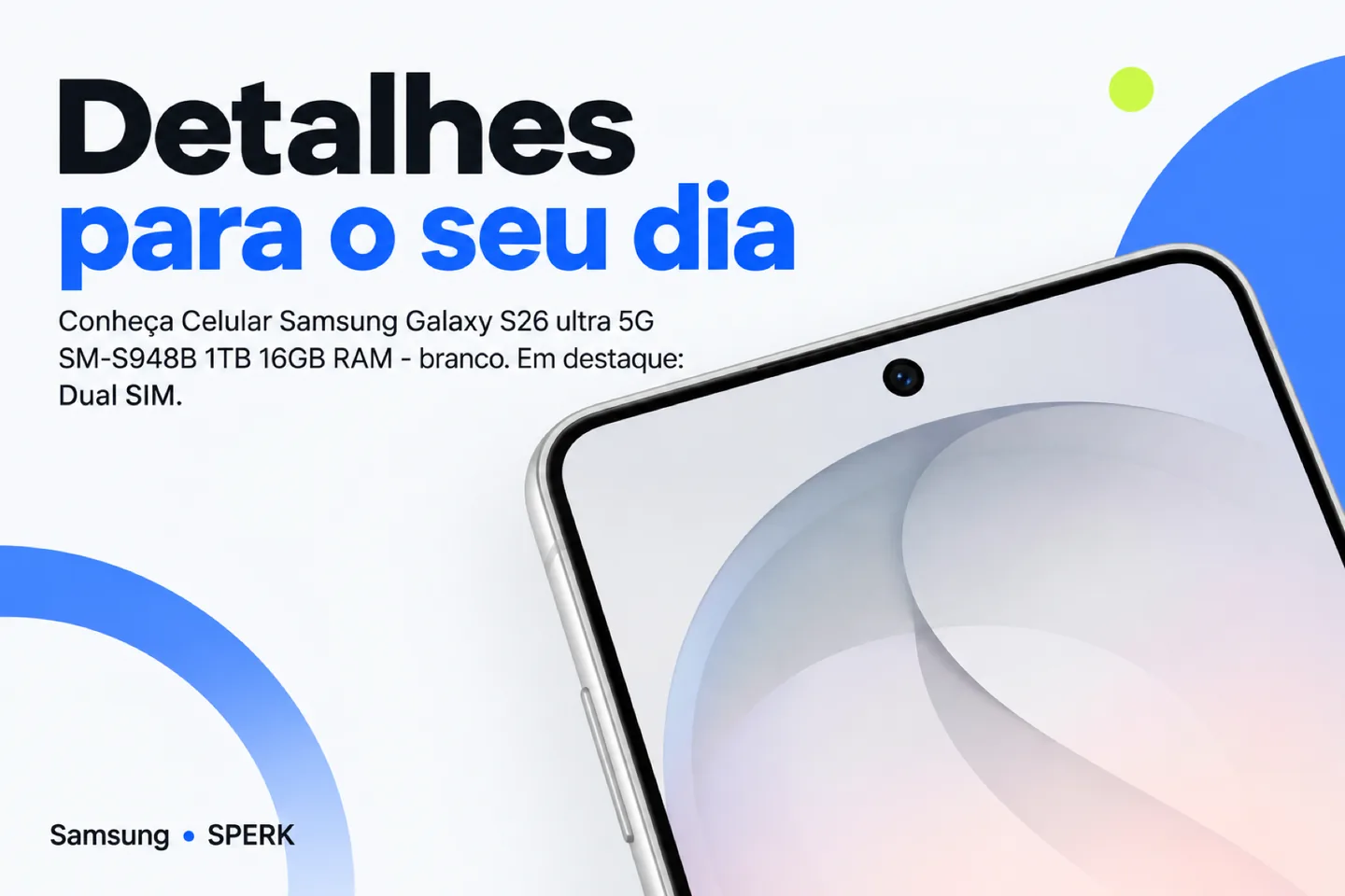 Celular Samsung Galaxy S26 ultra 5G SM-S948B 1TB 16GB RAM - branco — diferencial uso