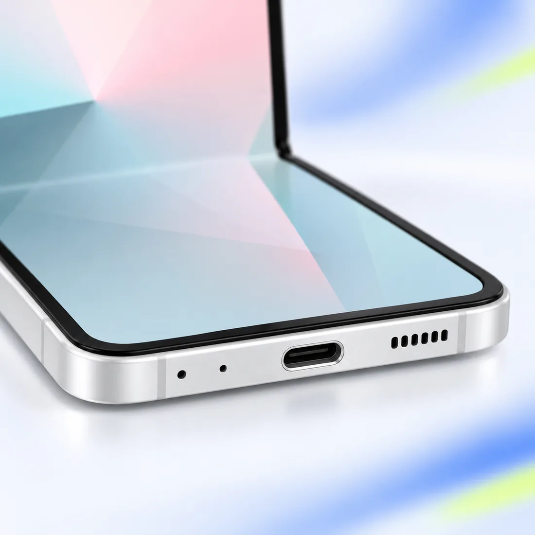 Celular Samsung Galaxy z FLIP7 fe 5G SM-F761B 256GB 8GB RAM - branco — detalhe
