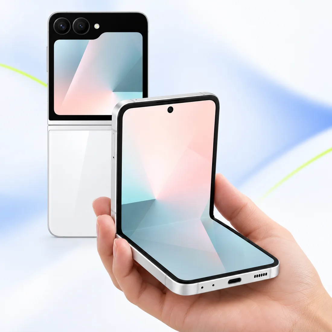 Celular Samsung Galaxy z FLIP7 fe 5G SM-F761B 256GB 8GB RAM - branco — escala