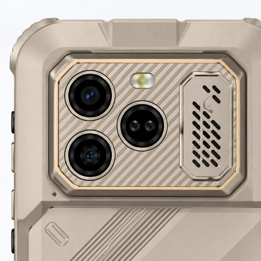Celular Ulefone rugone xever 8 128GB 8GB RAM NFC - bege areia — detalhe