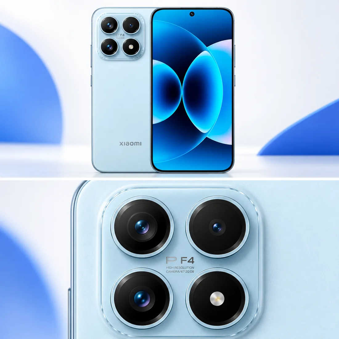 Celular Xiaomi 17 5G 512GB 12GB RAM - azul — detalhe