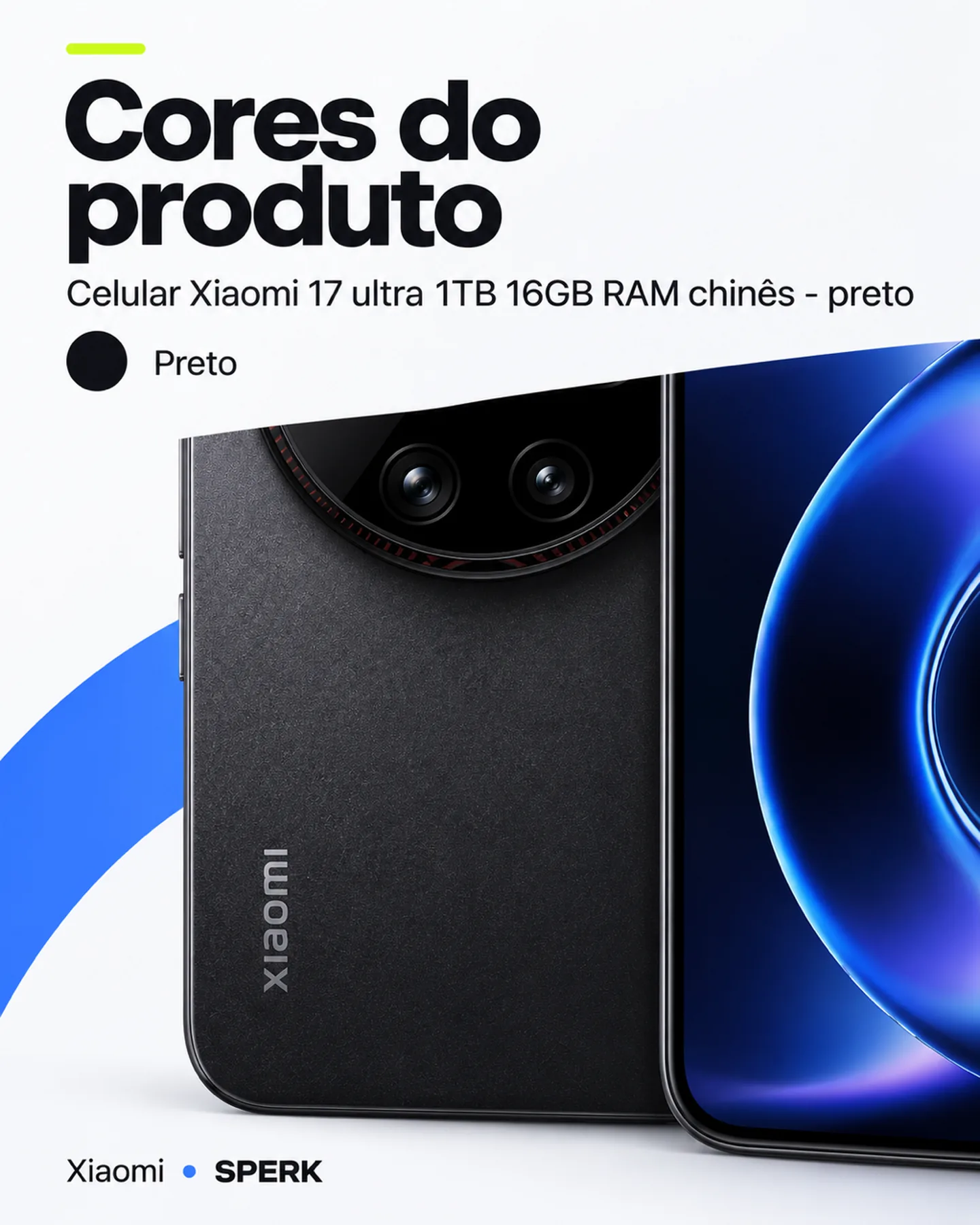 Celular Xiaomi 17 ultra 1TB 16GB RAM chinês - preto — painel 5